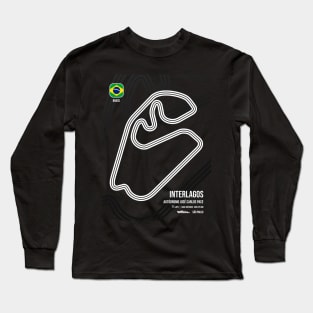 Interlagos Race Track (B&W) Long Sleeve T-Shirt